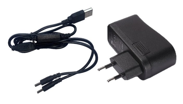 USB-oplader (dobbelt) til batterierne